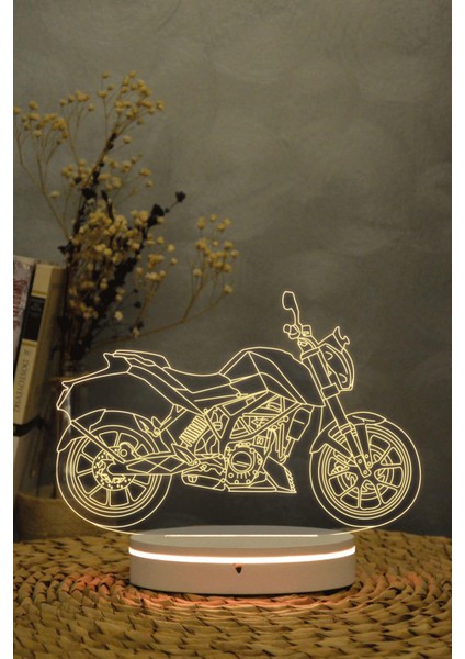 Ktm 250 Duke Motosiklet - 3 Boyutlu 16 Renk Dekoratif Gece Lambası 3d fırsatları