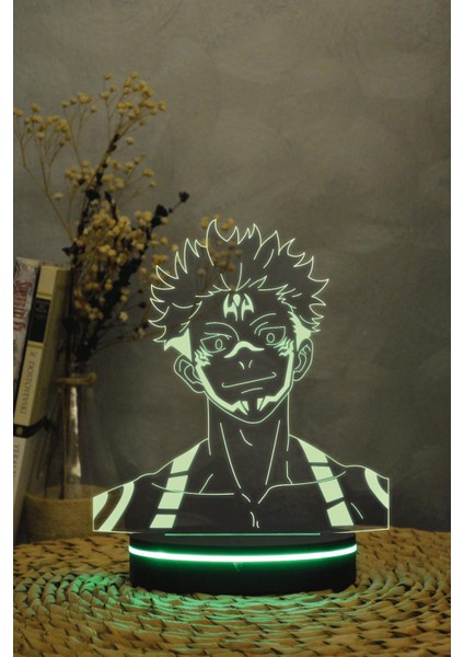 Sukuna Jujutsu Kaisen - 3 Boyutlu 16 Renk Dekoratif Gece Lambası 3d indirimleri