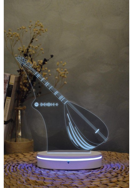 Saz - 3 Boyutlu 16 Renk Dekoratif Gece Lambası 3d fiyatları