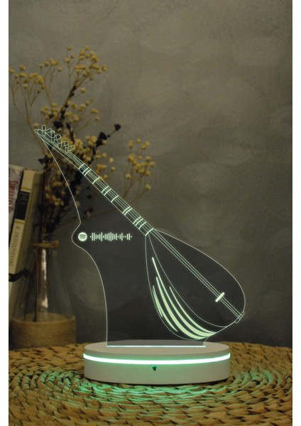 Saz - 3 Boyutlu 16 Renk Dekoratif Gece Lambası 3d indirimleri