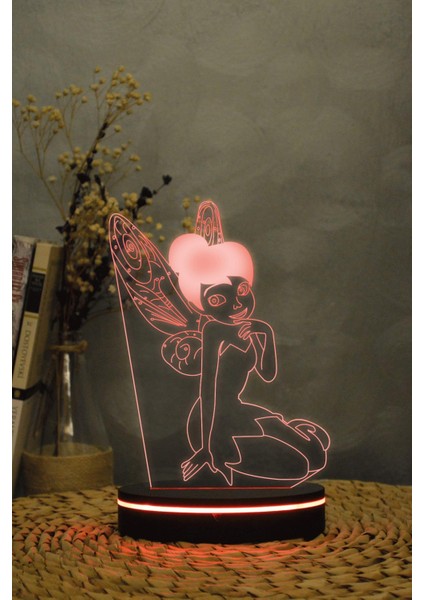 Tinker Bell , Peter Pan - 3 Boyutlu 16 Renk Dekoratif Gece Lambası 3d fiyatları