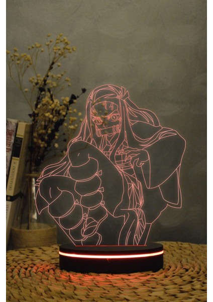 Nezuko , Demon Slayer - 3 Boyutlu 16 Renk Dekoratif Gece Lambası 3d fiyatları
