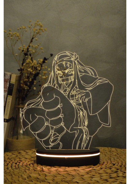 Nezuko , Demon Slayer - 3 Boyutlu 16 Renk Dekoratif Gece Lambası 3d fırsatları