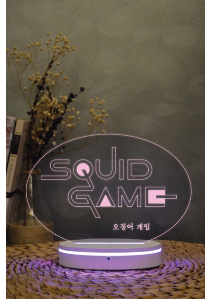 Squad Game - 3 Boyutlu 16 Renk Dekoratif Gece Lambası 3d modelleri