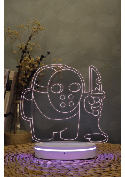 Among Us - 3 Boyutlu 16 Renk Dekoratif Gece Lambası 3d modelleri