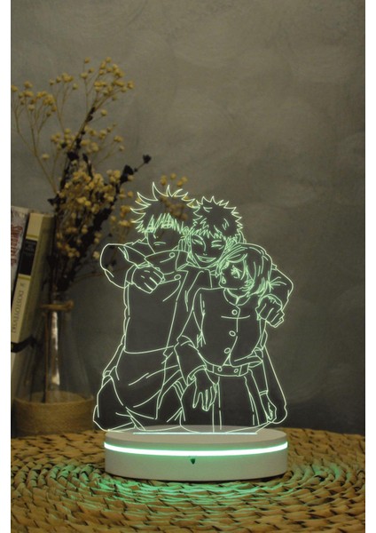 Yuno , Black Clover - 3 Boyutlu Dekoratif Gece Lambası 3d