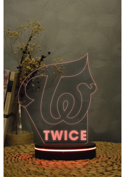 Twice - 3 Boyutlu 16 Renk Dekoratif Gece Lambası 3d fiyatları