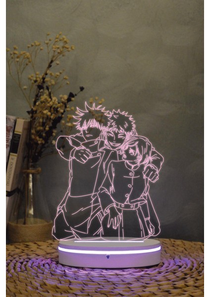 Yuno , Black Clover - 3 Boyutlu Dekoratif Gece Lambası 3d
