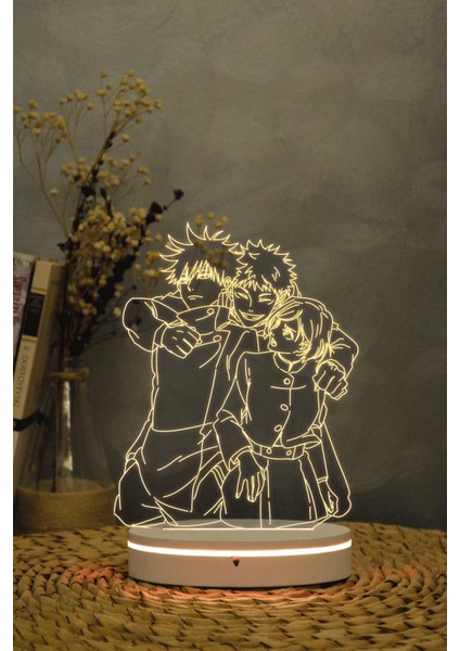 Yuno , Black Clover - 3 Boyutlu Dekoratif Gece Lambası 3d