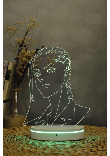 ( Draken ) Ken Ryuguji , Tokyo Revengers - 3 Boyutlu 16 Renk Dekoratif Gece Lambası 3d indirimleri