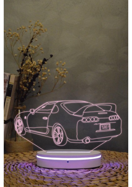 Supra - 3 Boyutlu 16 Renk Dekoratif Gece Lambası 3d