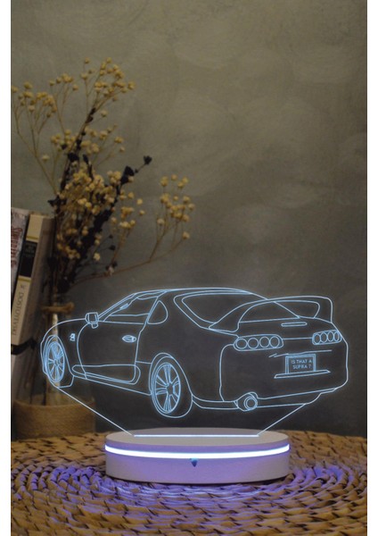 Supra - 3 Boyutlu 16 Renk Dekoratif Gece Lambası 3d modelleri
