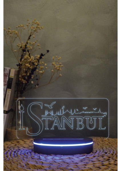 Istanbul Silüeti - 3 Boyutlu 16 Renk Dekoratif Gece Lambası 3d fiyatları