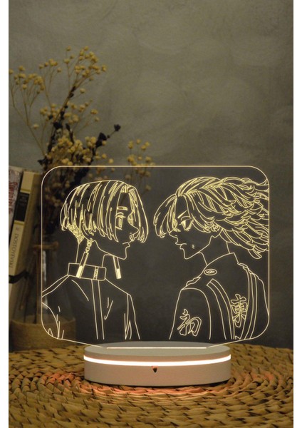 Izana Ve Mikey , Tokyo Revengers - 3 Boyutlu 16 Renk Dekoratif Gece Lambası 3d fırsatları