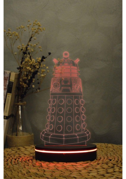 Dalek , Doctor Who - 3 Boyutlu 16 Renk Dekoratif Gece Lambası 3d fiyatları