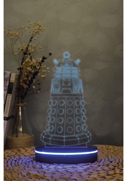 Dalek , Doctor Who - 3 Boyutlu 16 Renk Dekoratif Gece Lambası 3d modelleri