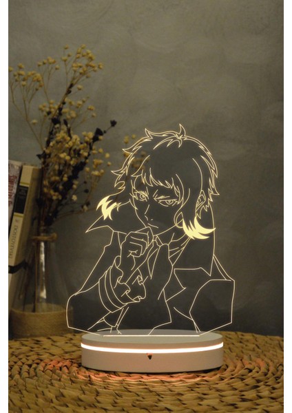 Akutagawa Ryunosuke Bungou Stray Dogs 3 Boyutlu 16 Renk Dekoratif Gece Lambası 3d