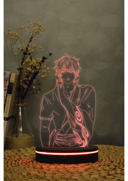 Gintoki , Gintama - 3 Boyutlu 16 Renk Dekoratif Gece Lambası 3d fiyatları