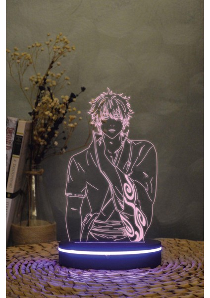 Gintoki , Gintama - 3 Boyutlu 16 Renk Dekoratif Gece Lambası 3d modelleri