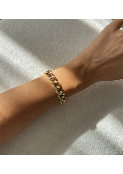 Vip 14K Gold Renk Samanyolu Model Bileklik