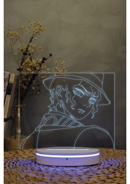 Muzan - Demon Slayer - 3 Boyutlu 16 Renk Dekoratif Gece Lambası 3d fiyatları