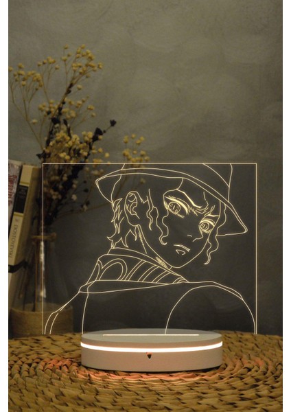 Muzan - Demon Slayer - 3 Boyutlu 16 Renk Dekoratif Gece Lambası 3d fırsatları