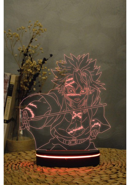 Sanemi Shinazugawa, Demon Slayer - 3 Boyutlu 16 Renk Dekoratif Gece Lambası 3d fiyatları