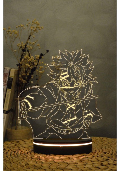 Sanemi Shinazugawa, Demon Slayer - 3 Boyutlu 16 Renk Dekoratif Gece Lambası 3d fırsatları