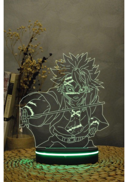 Sanemi Shinazugawa, Demon Slayer - 3 Boyutlu 16 Renk Dekoratif Gece Lambası 3d indirimleri