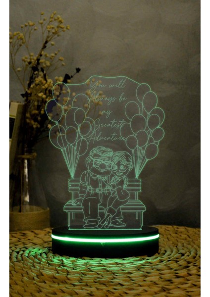 Up - 3 Boyutlu Led Lamba 16 Renk Dekoratif Anime Gece Lambası 3d indirimleri