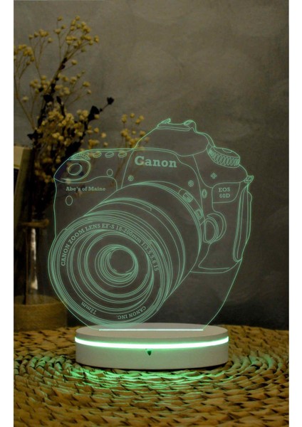 Kamera Canon - 3 Boyutlu Led Lamba 16 Renk Dekoratif Anime Gece Lambası 3d indirimleri