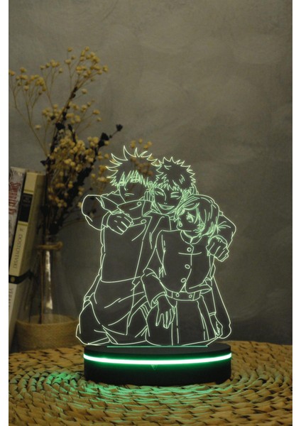 Yuno , Black Clover - 3 Boyutlu Dekoratif Gece Lambası 3d