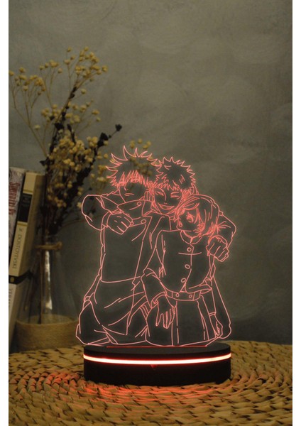 Yuno , Black Clover - 3 Boyutlu Dekoratif Gece Lambası 3d