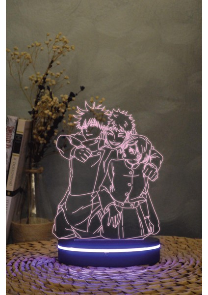 Yuno , Black Clover - 3 Boyutlu Dekoratif Gece Lambası 3d