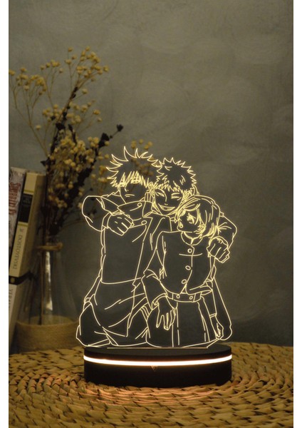 Yuno , Black Clover - 3 Boyutlu Dekoratif Gece Lambası 3d