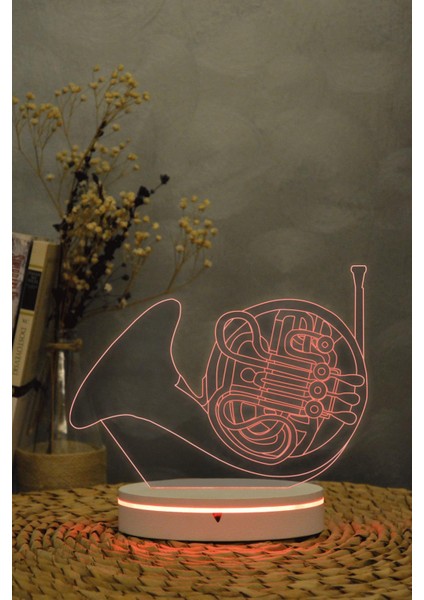 Himym Blue Horn - 3 Boyutlu 16 Renk Dekoratif Gece Lambası 3d fiyatları