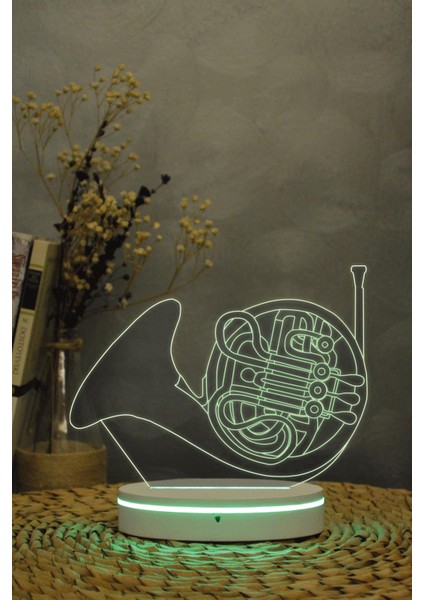 Himym Blue Horn - 3 Boyutlu 16 Renk Dekoratif Gece Lambası 3d indirimleri