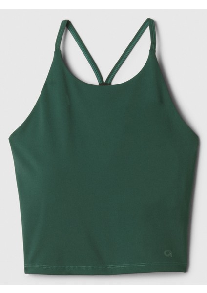 Kadın Koyu Yeşil Gapfit Studio Longline Sporcu Sütyeni