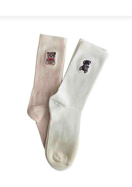 Ayıcıklı Cotton Çorap 2 Çift