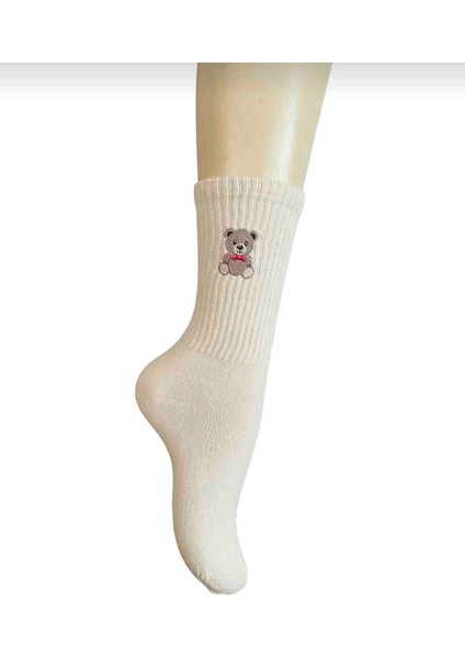 Ayıcıklı Cotton Çorap 2 Çift