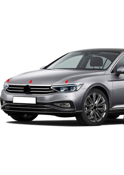 Vw Passat B8.5 Krom Far Üzeri Çıta Seti 3 Parça 2019-2023