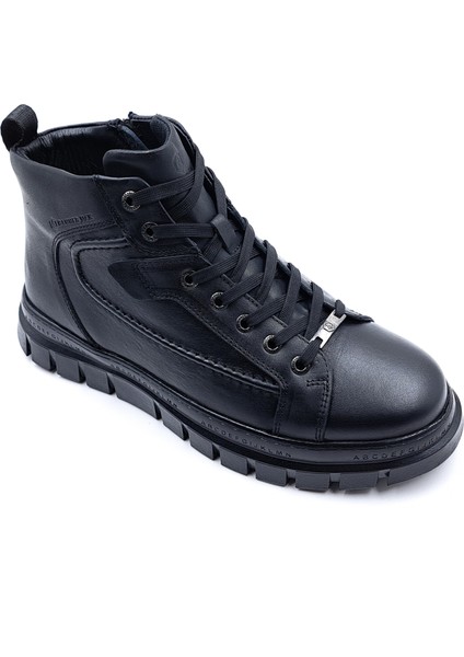 H24865D Derry Hakiki Deri Erkek Siyah Postal Bot fırsatları