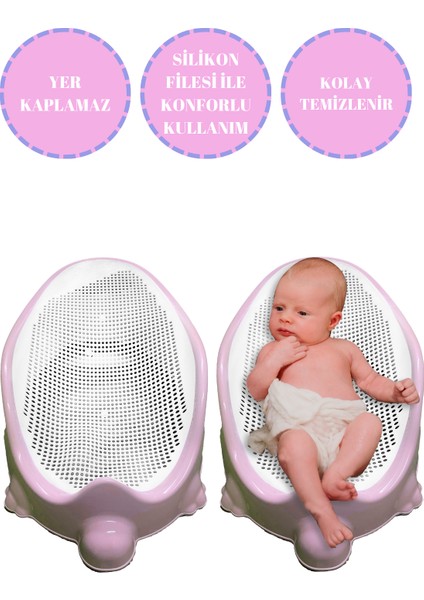 Soft Bebek Küveti – Silikon Fileli Bebek Besleme ve Yıkama Banyo Küveti fırsatları