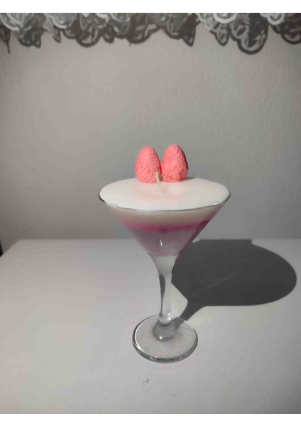 Çilekli Kokteyl Mum modelleri