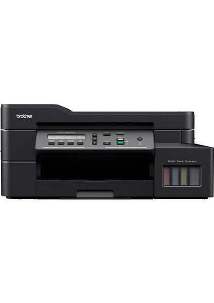 DCP-T820DW Yazıcı-Tarayıcı-Fotokopi Wi-Fi Renkli Mürekkepli Tanklı Yazıcı +1 Siyah Mürekkep