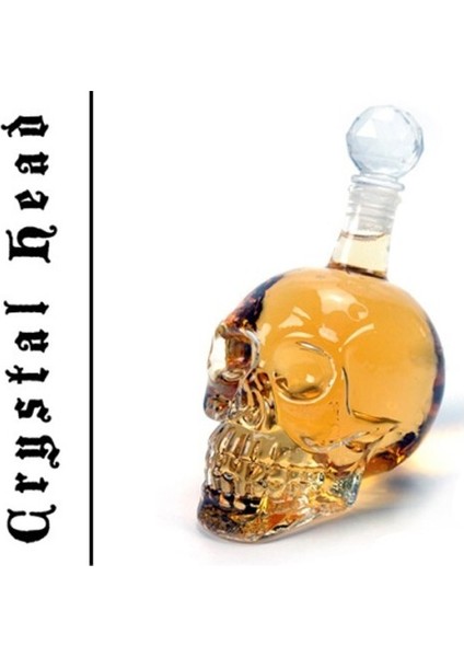 1000 Ml Crystal Head Kuru Kafa Içki Şişesi