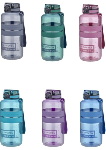 Tritan Su Matarası 1500ML 1.5 Litre Mega Boy Yenilenen Renkler