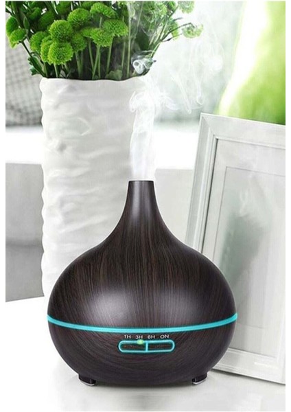 Uzaktan Kumandalı 550 ml Ultrasonik Aroma Difüzörü ve Hava Nemlendirici, 7 Renk LEDs modelleri