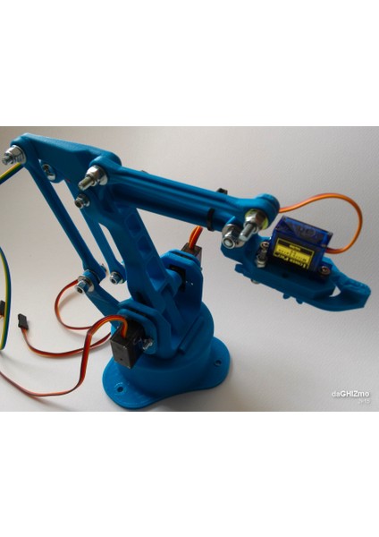 Arduino Robot Kol Parçaları + Vidaları Demonte modelleri
