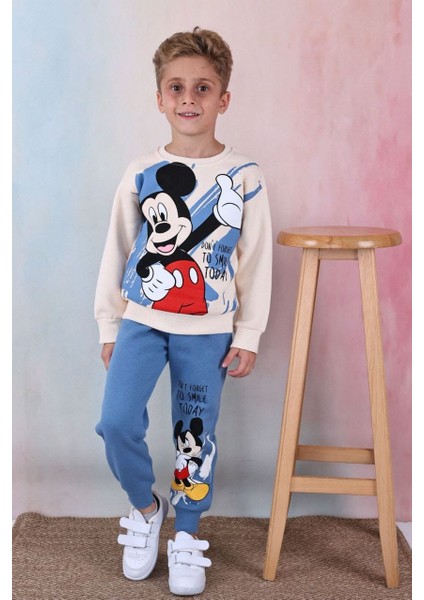 Mickey Mouse Baskılı Alt Üst Takım